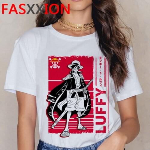 One Piece Nakama summer top male harajuku kawaii vintage streetwear couple summer top aesthetic white t shirt