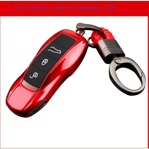 Car Key Case Key chain bag high quality ABS material For Porsche macan Panamera 718 Accessories