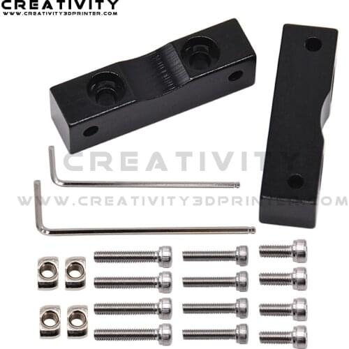 3D Printer Upgrade Parts Z Axis Stepper Motor Mount Block Aluminum Oxide for Ender 3/ Ender 3 Pro/CR-10 Series Upgrade Kit