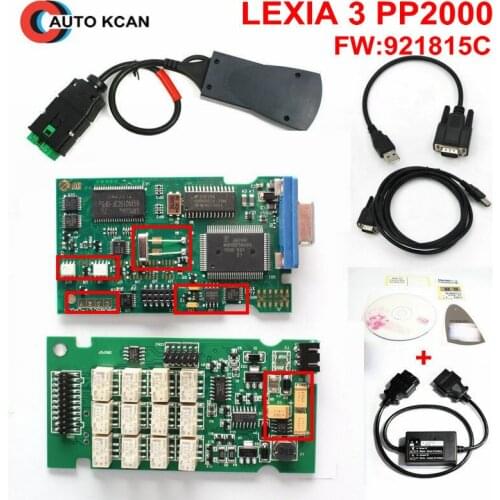 Lexia 3 V48 Diagbox V7.83 +S1279 S.1279 Auto Diagnostic Scanner Tool Lexia3 PP2000 FW 921581C Chip For Ci-troen For P-eugeot