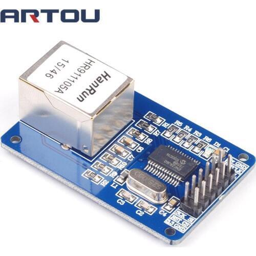 ENC28J60 Ethernet LAN Network Board Module chematic SD Card Module Socket Reader