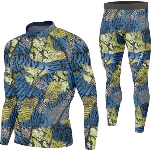 Findci Quick Dry Mens Running Sets 2 pieces/sets Compression Sports Suits Men Basketball Tights Clothes Gym Fitness Jogging Spo