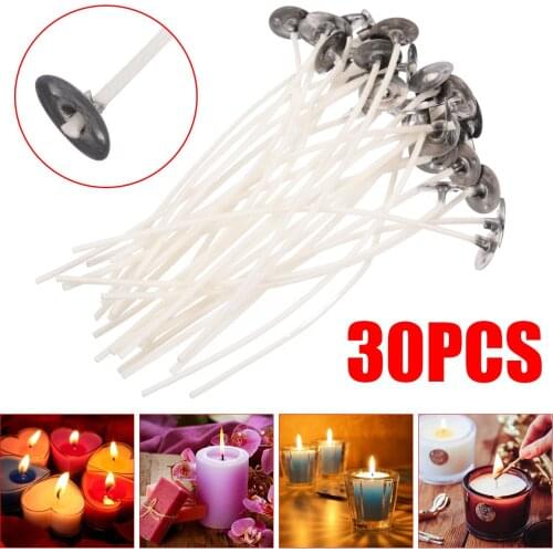 90pcs Candle Wicks for Candle Making 10cm Candle Cotton Core Candle Making Natural Cotton Core Non-Toxic DIY Candle Handmade