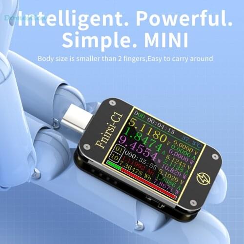 FNIRSI-C1 Digital Oscilloscope USB Tester PD Trigger Voltmeter Ammeter and Voltmeter Type-C Tester Fast Charge Protocol Test