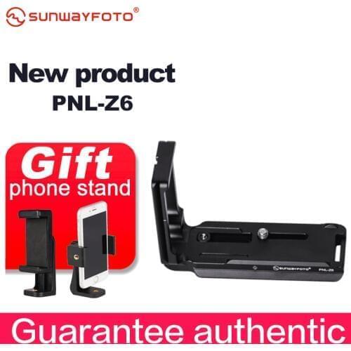 SUNWAYFOTO PNL-Z6 Tripod Head Quick Release Plate For Nikon Z6 Z7 Tripod Head L-bracket Quick Release Plate