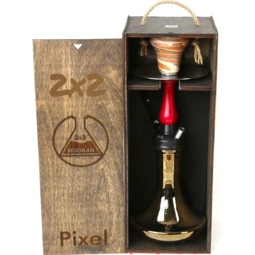 Hookah Stainless Steel Hookah - Shisha with Leather Bag Portable Hookah Cachimbas Nargile Chicha Water Pipe Travel Best Shisha