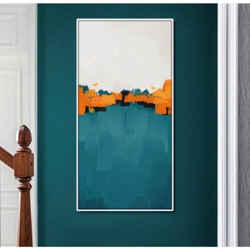 Painting Canvas Wall Prints Lager Size Nordic Poster Blue Pink Yellow Abstract Wall Art Picture for Living Room Home Decor