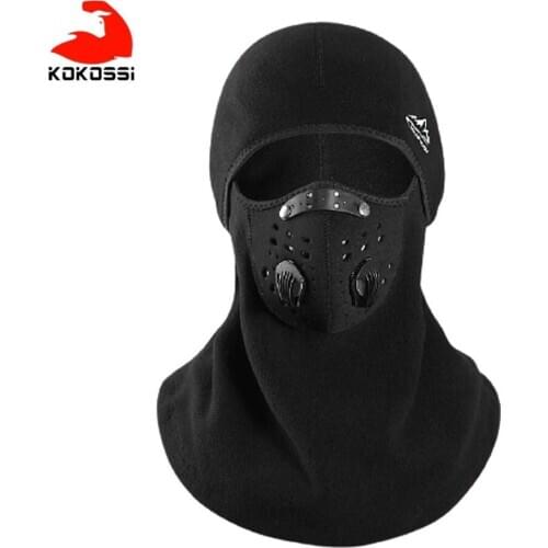 KoKossi Winter Ski Mask Thermal Fleece Skating Cycling Scarf Keep Warm Snowboard Shield Hat Outdoor Sporting Bike Headwear cap
