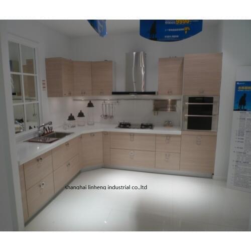 Melamine/mfc kitchen cabinets(LH-ME047)