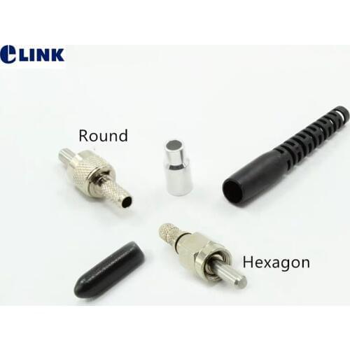 10pcs SMA fiber optic connector kits Metal ferrule 127um MM SMA905 Multimode inner dia can be customized free shipping ELINK