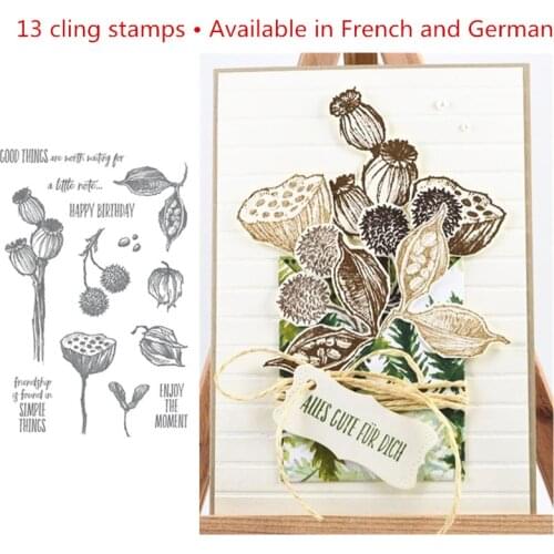 ENJOY cling stamps Metal Cutting Dies And Stamps Stencils for DIY Scrapbook Photo Album Paper Card Decorative Craft