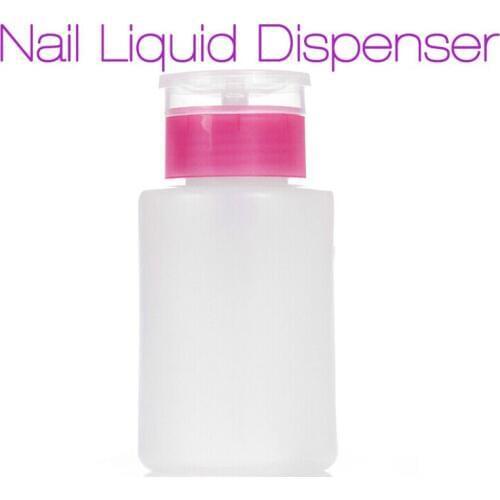 New Empty Pump Dispenser Nail Polish Liquid Alcohol Remover Cleaner Bottle DIY Nail Art Tools 100ML 2016 Hot Manicure Beauty