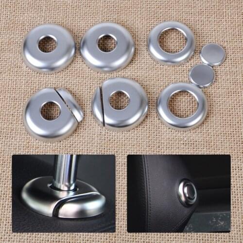 New Chrome Front Seat Headrest Rod Button Molding Cover Trim Fit for BMW F30 F31 F32 3 4 Series