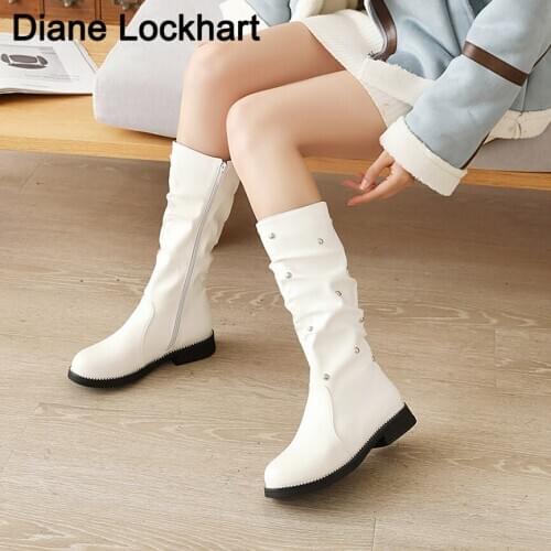 2020 Autumn Winter Princess Over Knee Boots Warm Girls Shoes Daughter Fashion Party Dress Children High boots for women 31 32 33