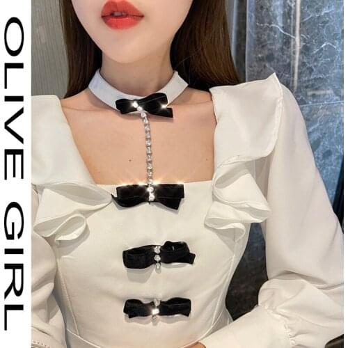 Olive Girl Elegant Dress Women Fashion Halter Long Sleeve Hollow Out Bowknot Bead Ruffled Girl High Waist Sexy Dress Vestidos