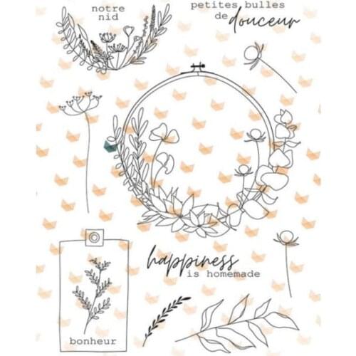 French Words Transparent Clear Silicone Stamp/Seal for DIY scrapbooking/photo album Decorative clear stamp sheets B0294