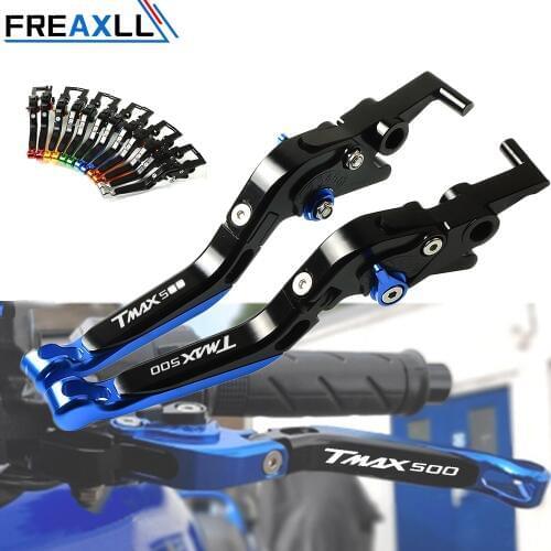 For YAMAHA TMAX500 TMAX 500 2001-2007 2008-2017 TMAX500 Accessories CNC Adjustable Folding Motorcycle Brake Clutch Levers