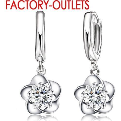 Wholesale Earrings For Women Genuine 925 Sterling Silver Earrings Fashion Jewelry Factory Direct Sale Korean Earrings