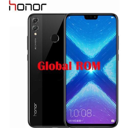Global Rom New Original Official Honor 8X Cell Phone Google Play 6.5 Inch 2340x1080P 3750mAh Android 9.0 Dual Back 20MP Cameras