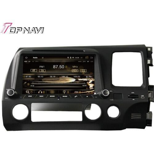 Topnavi 8'' Octa Core 4GB+32GB RAM Android 6.0 Car Video Player for CIVIC Right Driving 2006 2007 2008 2009 2010 2011 For Honda