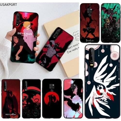 USAKPGRT Devilman Crybaby black Phone Case Hull for Huawei P40 P30 P20 lite Pro Mate 30 20 Pro P Smart 2020 prime
