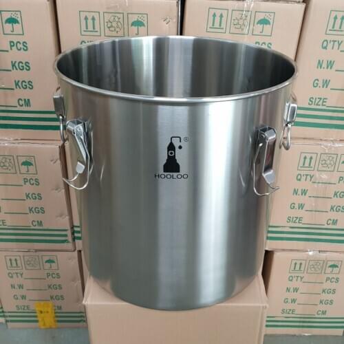 HOOLOO 50L Stainless Steel Bucket Fermentation Bucket Moonshine Distillation Buckets High Quality