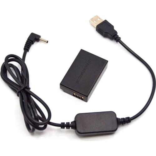 Power Bank 5V USB cable adapter + DR-E17 DC Coupler LP-E17 dummy battery for Canon EOS M3 M5 M6 EOS-M3 EOS-M5 EOS-M6