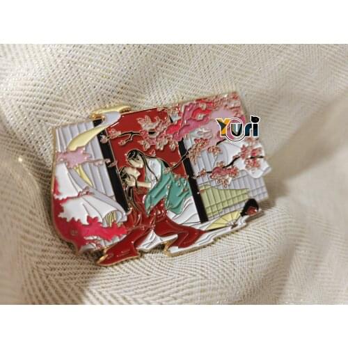 WORD OF HONOR Shan He Ling Wen Kexing Zhou Zishu Gong Jun Zhang Zhehan Figure Metal Badge Brooch Pins Fan Gift Sa L