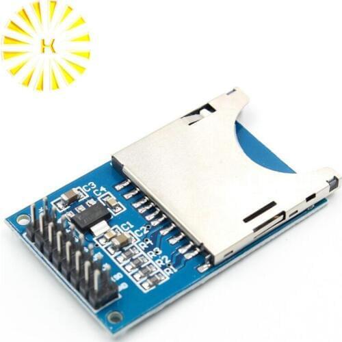 1pcs Hot Sale Reading and Writing Module SD Card Module Slot Socket Reader ARM MCU DIY Starter Kit Connector