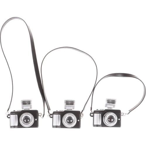 1pc Dollhouse Miniature Mini Belt Camera Doll Accessories Decoration Toys DIY Doll House Accessories
