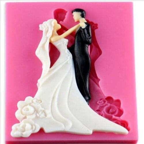 1PCS Wedding silicone mold fondant mold cake decorating tools chocolate gumpaste mold B027