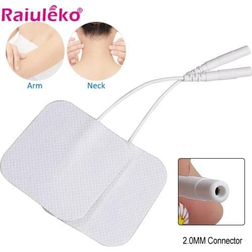 10/20PCS EMS Electrode Pads Nerve Muscle Stimulator Silicone Gel Tens Electrodes Digital Acupuncture Physiotherapy TENS Pads