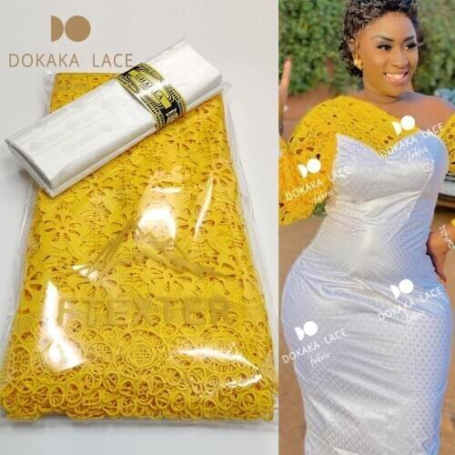 2.5+2.5 Yards 2021 Latest African Lace High Quality 100% Cotton Swiss Voile Lace And Bazin Riche Embroidery Dress Fabric