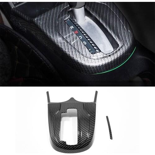 2014 2015 2016 2017 2018 For Honda FIT JAZZ Car Gear Shift Knob Frame Panel Cover Trim ABS Matte/Carbon Fiber Auto Accessories
