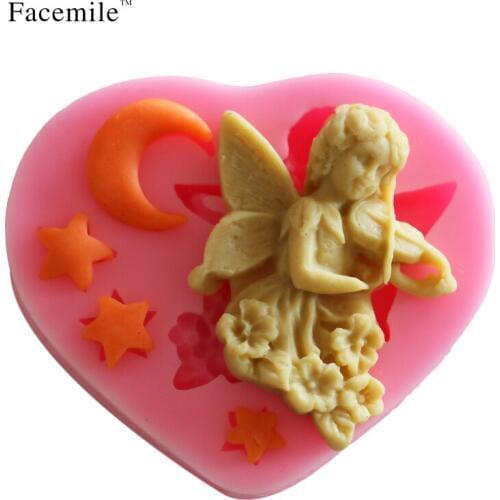 2017 New Arrival Lovely Angel Girl Decoration Fondant Cake Decorating Tools Chocolate Gumpaste Mold Baking 50-249 Gift