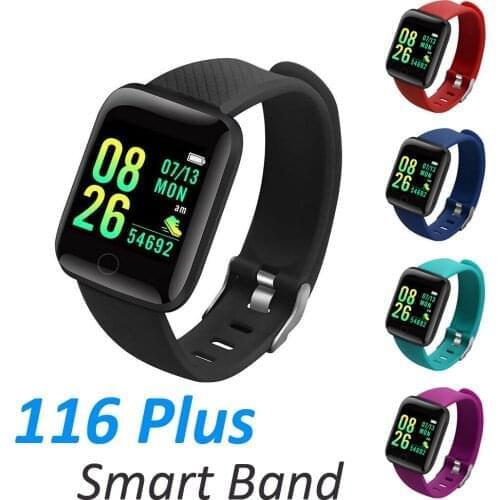 50pcs D13 Smart Watches 116 Plus Heart Rate Smart Watch Wristband Sports Watches Smart Band Waterproof watch Android A2