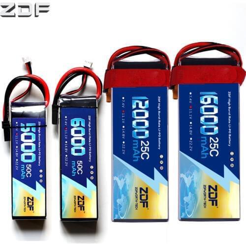 ZDF Lipo battery 3S 11.1V 5000mAh 6000mah 8000mah 10000mah 12000mah 16000mah 25C 30C 50C For RC Helicopter Quadcopter