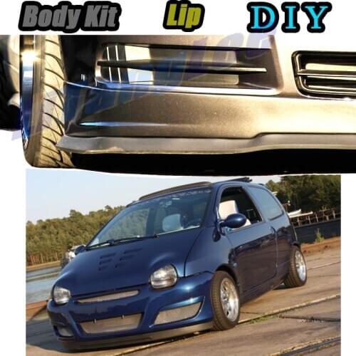 Car Bumper Lip Front Spoiler Skirt Deflector For Renault Twingo Tune Car Modified Body Kit VIP Hella Flush Lips