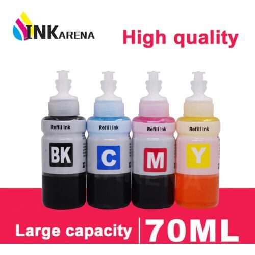 INKARENA Dye Based Non OEM Refill Ink for Epson L100 L110 L120 L132 L210 L222 L300 L312 L355 L350 L362 L366 L550 L555 L566