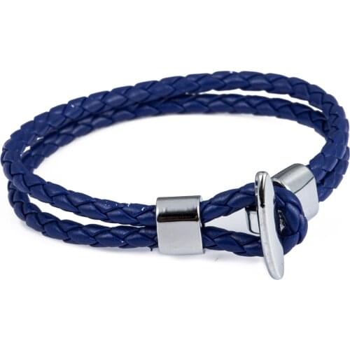 Синие браслеты Davieslee China At AliExpress