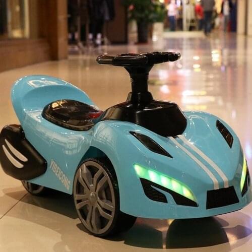 New Style Kid Car Scooter Luge Swing Car Unisex Baby-Seat Ride Four Wheel Small Car with Music Light