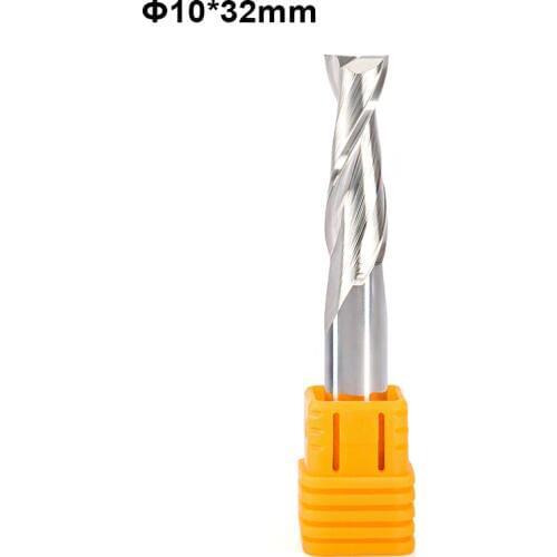 3pcs 10mm Shank 2 Flutes Carbide Milling Cutters CNC Router Bit Wood Acrylic Cutting Two Flutes MDF End Mills CEL 32mm 42mm 52mm