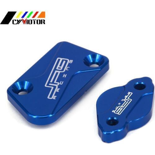 CNC Motorcycle Front Rear Brake Fluid Reservoir Cap Cover For YAMAHA YZ125 YZ250 YZ250F YZ450F YZ250X YZ250FX YZ 125 250 450 F