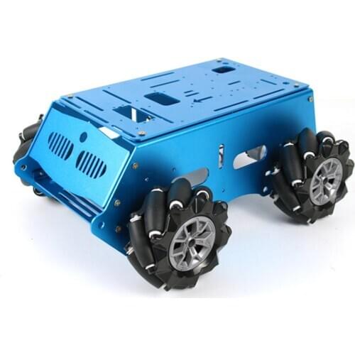4WD Metal Smart Robot Car Chassis Kit 80mm Mecanum Omnidirectional Wheel High Torque DIY Unassembled Toy