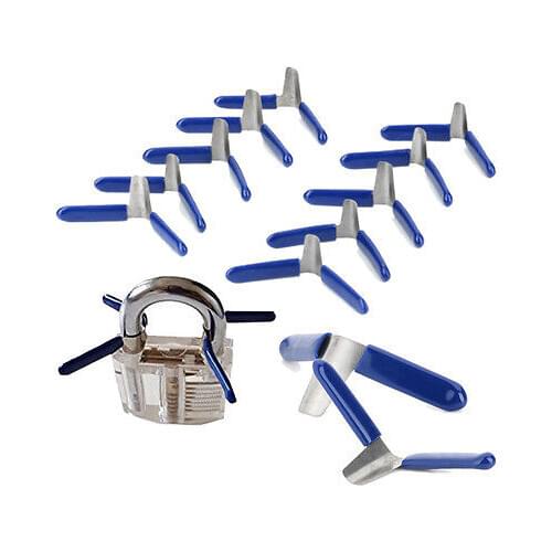 2020 Newest 10pcs Padlock Shim Picks Set Lock Pick Accessories Set Tools Lock Home Tools Locksmith Tools HOT