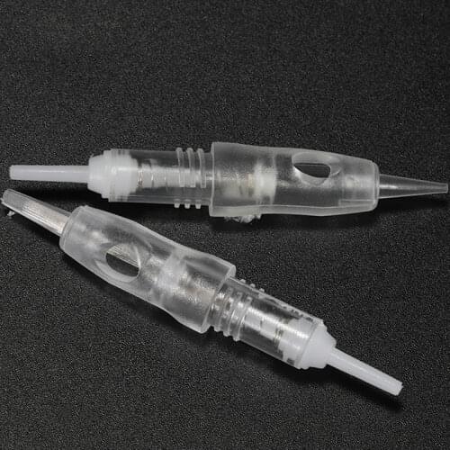 Cartridge Tattoo Needles Disposable Sterilized Permanent Makeup Microblading Cartridge Needles Tips For Eyebrow Lip Easy Click