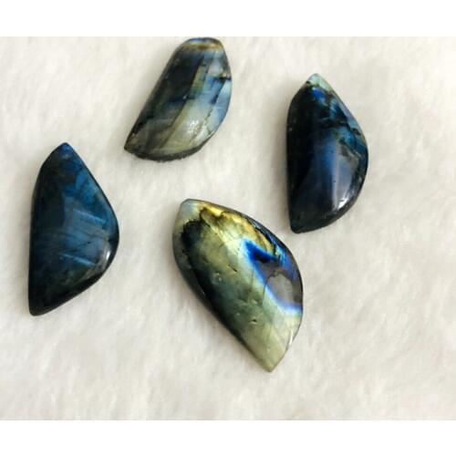 Wholesale 3pcs/pack,Labradorite Bead Pendant Cabochon,Irregular size and shape,Length 20-30mm