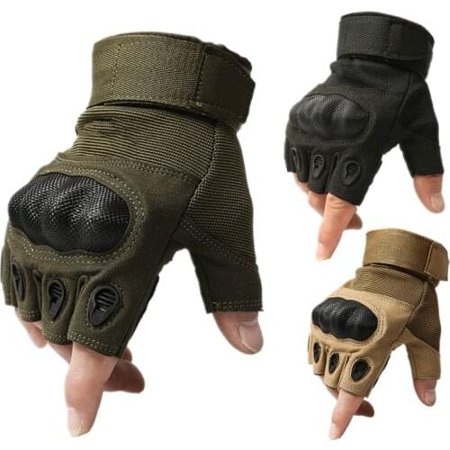Outdoor Tactical Gloves Airsoft Sport Gloves Half Finger Type Military Men Combat Gloves Shooting Hunting Male Tactical Gloves