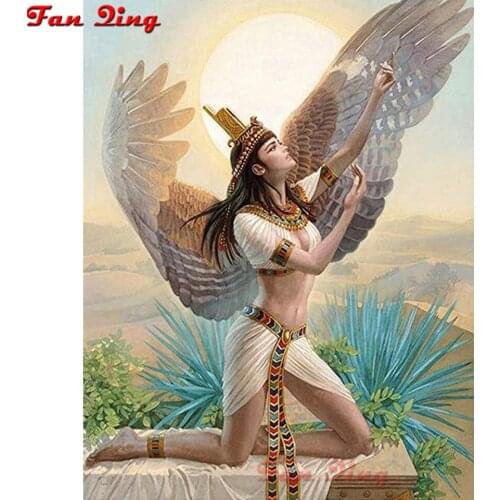 Full Square Round Diamond DIY Diamond Painting Angel wing Wall Sticker 3D Embroidery Cross Stitch Rhinestone Mosaic Home Decor