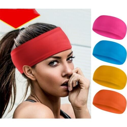 Yoga fitness head sweat band, mens and womens sports sweat band, breathable sweat quickly evaporates W